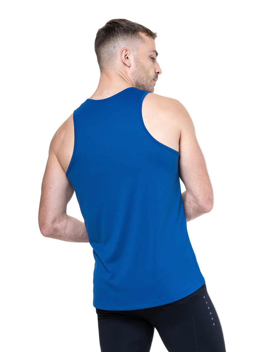 Ronhill Mens Core Vest Outdoor Action DrkCobalt/BrightWhite- Back Fit