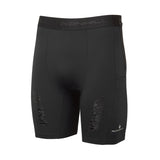 Ronhill Mens Tech All-Terrain 8" Stretch Short Outdoor Action All Black- Front