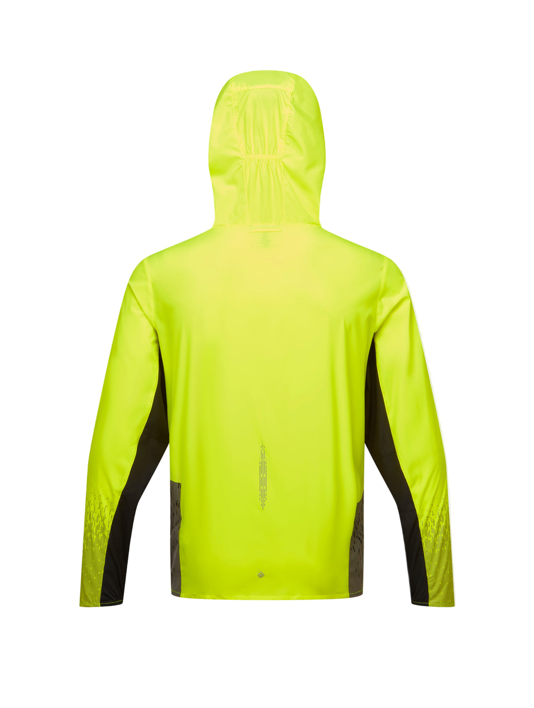 Ronhill Mens Tech Reflect Jacket Outdoor Action FlYellow/Blck/Reflect- Back