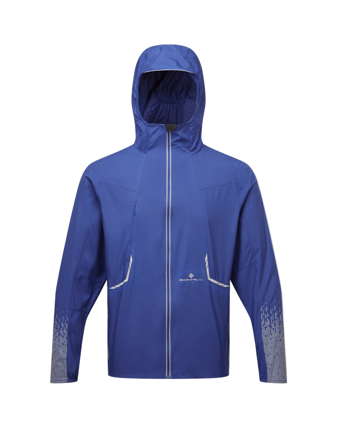 Ronhill Mens Tech Reflect Jacket Outdoor Action Ocean/Reflect- Front