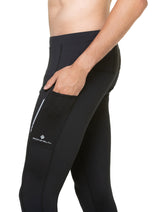 Ronhill Mens Tech Reflect Tight Outdoor Action Black/Reflect- Thigh stash pocket