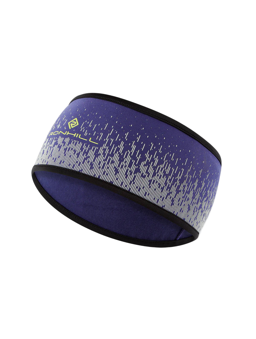 Ronhill Reflect Headband Outdoor Action Deep Ocean/Reflect- Front