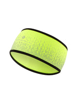 Ronhill Reflect Headband Outdoor Action Fluo Yellow/Reflect- Front
