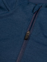 Ronhill Women's Tech Merino 1/2 Zip Outdoor Action Dark Navy/Dusty Tulip- 1/2 zip ventilation