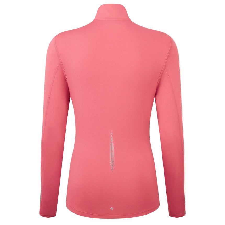 Ronhill Women's Tech Reflect 1/2 Zip Outdoor Action Salsa/Reflect- Back