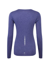 Ronhill Women's Tech Reflect L/S Tee Outdoor Action Deep Ocean/Reflect- Back