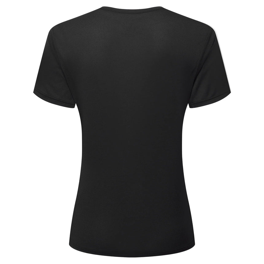 Ronhill Women's Tech S/S Tee Outdoor Action Grape All Black- Back