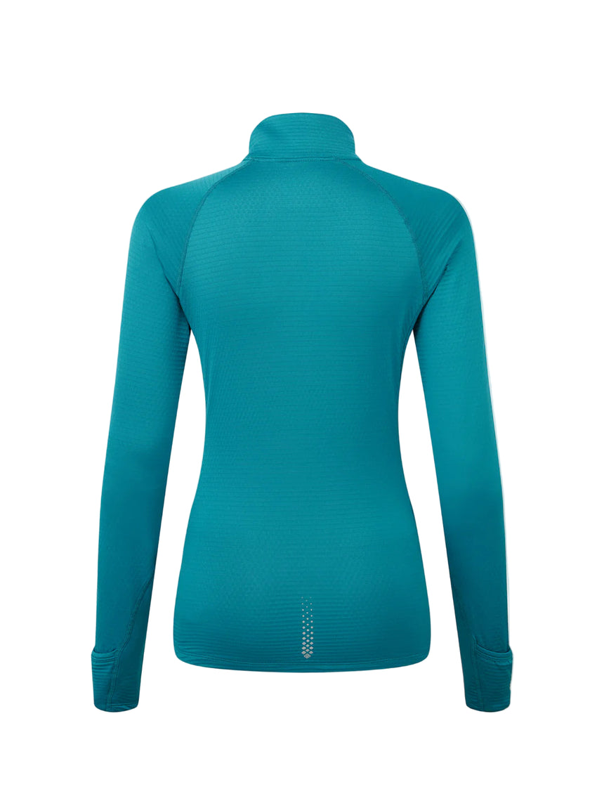 Ronhill Women's Tech Winter 1/2 Zip Outdoor Action Marine/Acid- Back