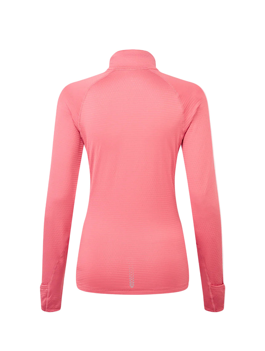 Ronhill Women's Tech Winter 1/2 Zip Outdoor Action Salsa/Mango- Back