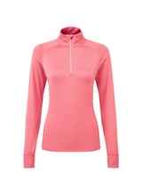 Ronhill Women's Tech Winter 1/2 Zip Outdoor Action Salsa/Mango- Front