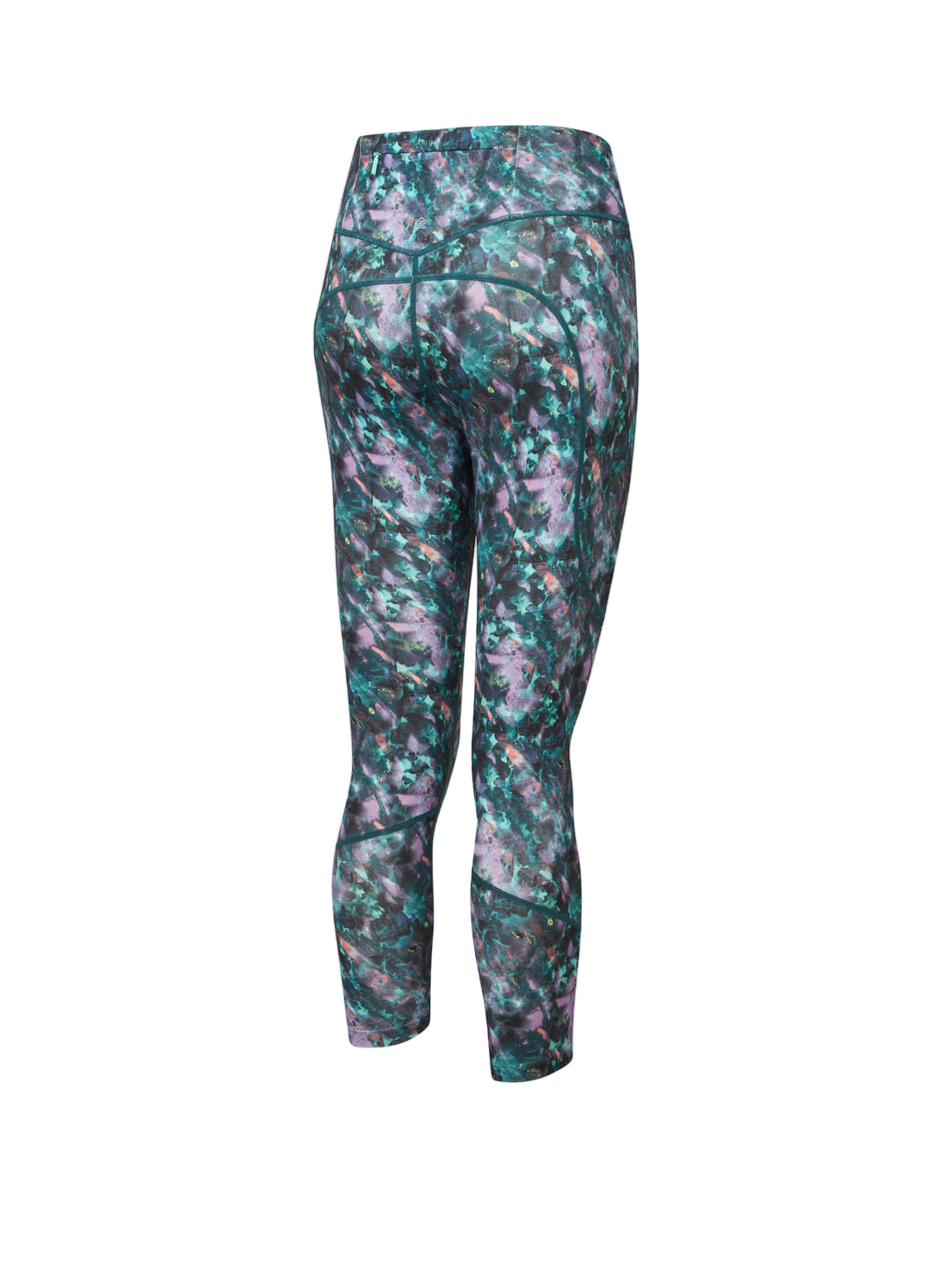 Ronhill Women's Tech Crop Tight Outdoor Action Multi Flora- Back