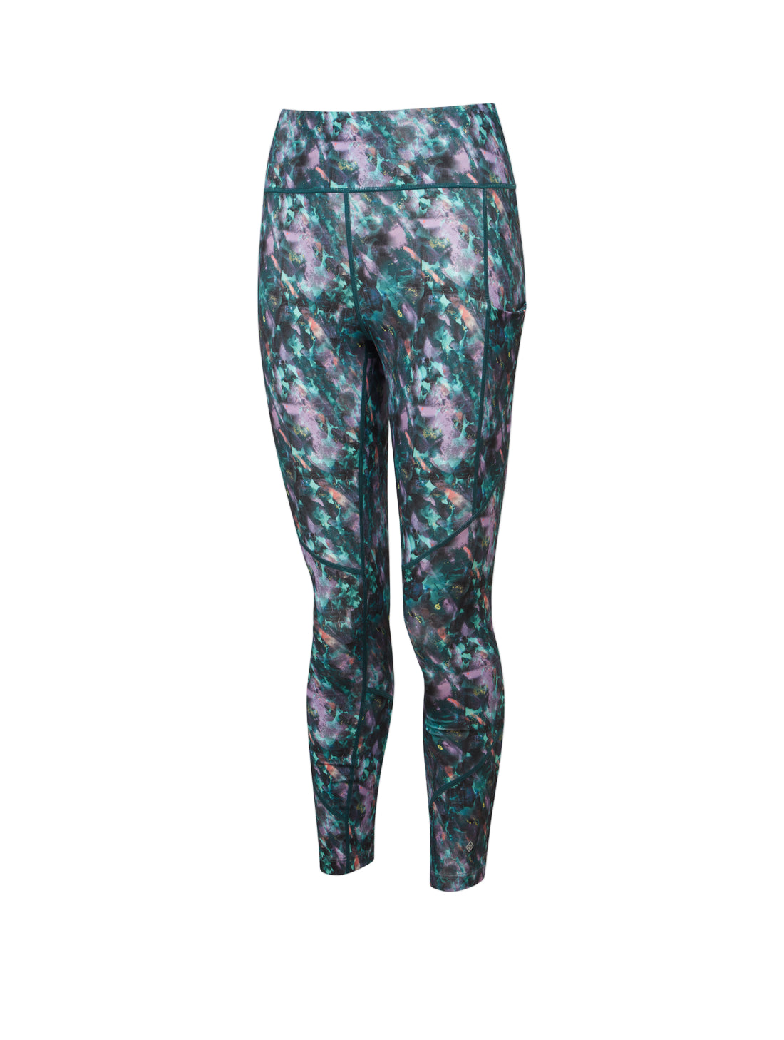 Ronhill Women's Tech Crop Tight Outdoor Action Multi Flora- Front