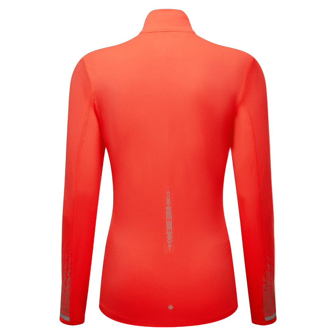 Ronhill Women's Tech Reflect 1/2 Zip Outdoor Action Hot Coral/Reflect- Back