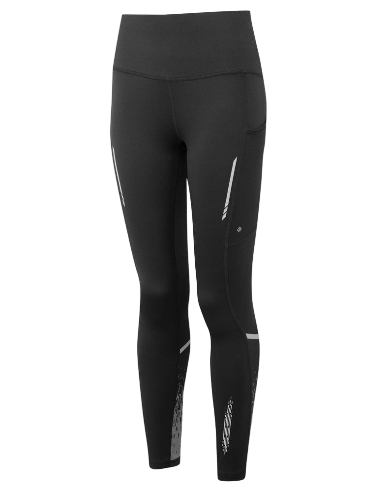 Ronhill Women's Tech Reflect Tight Outdoor Action Black/Reflect- Front