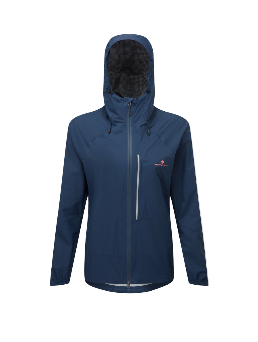 Ronhill Women's Tech Storm Jacket Outdoor Action Dark Navy- Front
