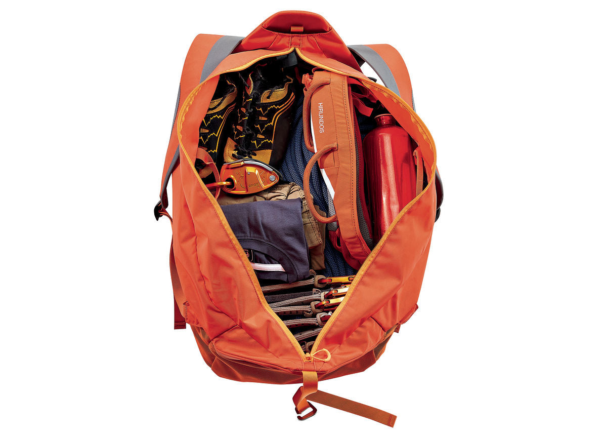 Petzl Kliff Rope Bag Outdoor Action Red - Rope bag designed for rock climbing