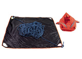 Petzl Kliff Rope Bag Outdoor Action Red - Detachable protective tarp