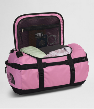 The North Face Base Camp Duffel - Small Pink front open
