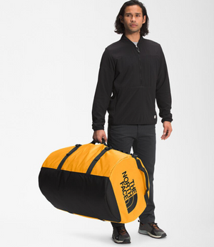 The North Face Base Camp Duffel XXL gold front model