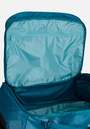 RAB Escape Kit Bag 90L duffel open