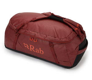 RAB Escape Kit Bag 90L duffel angle oxblood