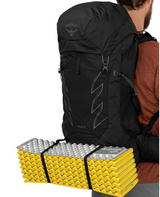 Osprey Talon 44 Backpack Outdoor Action Stealth Black- Sleeping Pad Attachment