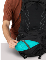 Osprey Talon 44 Backpack Outdoor Action Stealth Black- bottom compartment