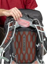 Osprey Talon 44 Backpack Outdoor Action Stealth Black- Internal hydration reservoir sleeve