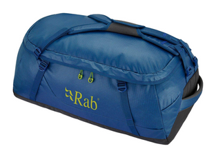 RAB Escape Kit Bag 70L angle ascent blue