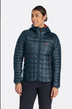 Rab Women's Mythic Alpine Light Down Jacket - front orion blue