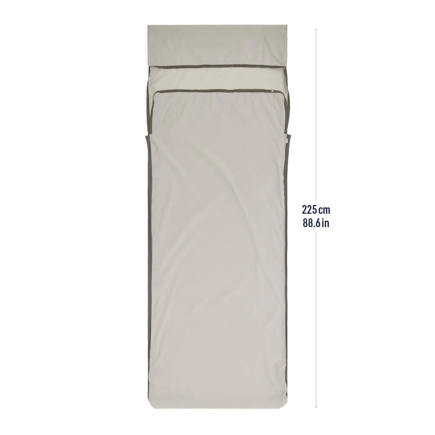Sea to Summit Silk Blend Sleeping Bag Liner Outdoor Action Metric Grey- Rectangular