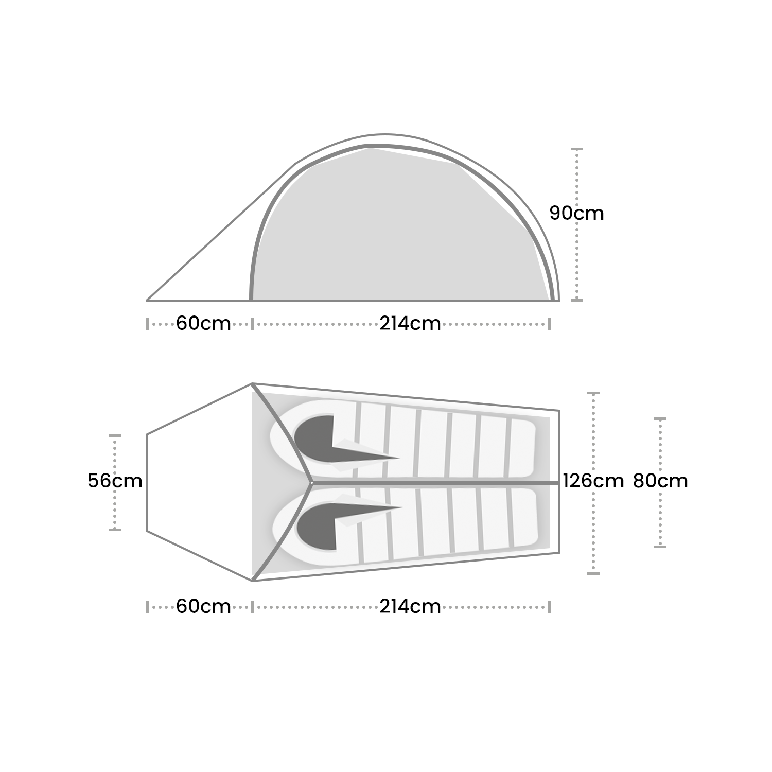 Terra Nova Solar Photon 2 Tent Outdoor Action- Floorplan