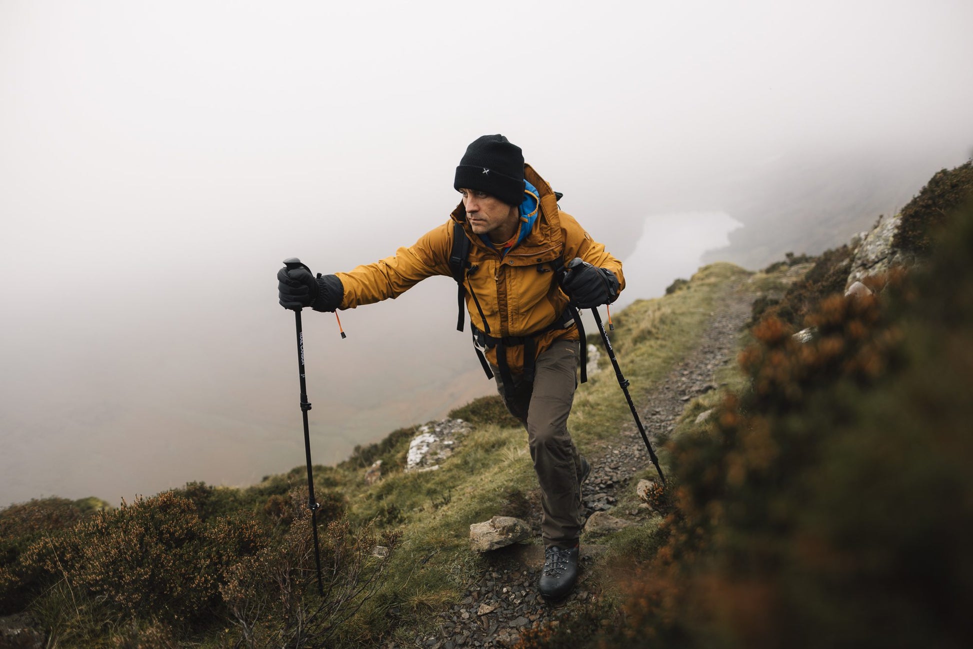 Terra Nova Trail Carbon Trekking Pole Outdoor Action- When use(2)