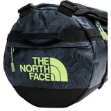 The North Face Base Camp Duffel - Small in TNF Black Glowing Topo Print - front