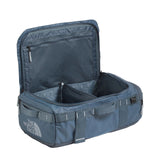 The North Face Base Camp Voyager Duffel 32L in Granite Grey/Frost Grey - front three-quarter