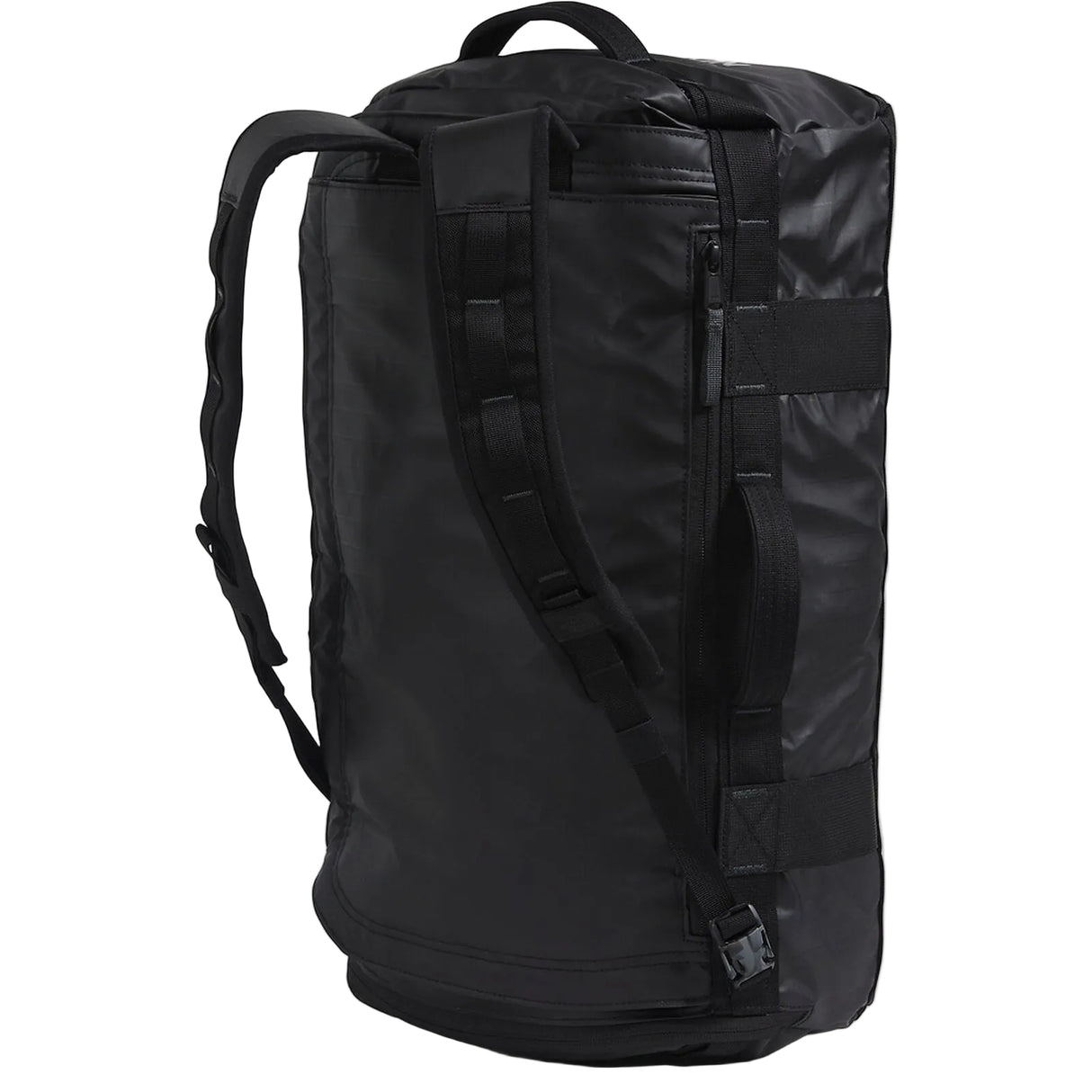 The North Face Base Camp Voyager Duffel 32L in TNF Black/Asphalt Grey - laptop sleeve detail