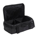 The North Face Base Camp Voyager Duffel 32L in TNF Black/Asphalt Grey - shoe compartment detail