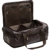 The North Face Base Camp Voyager Duffel 62L in Dark Chestnut/Garnet - interior