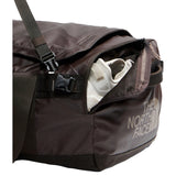 The North Face Base Camp Voyager Duffel 62L in Dark Chestnut/Garnet - top buckle detail