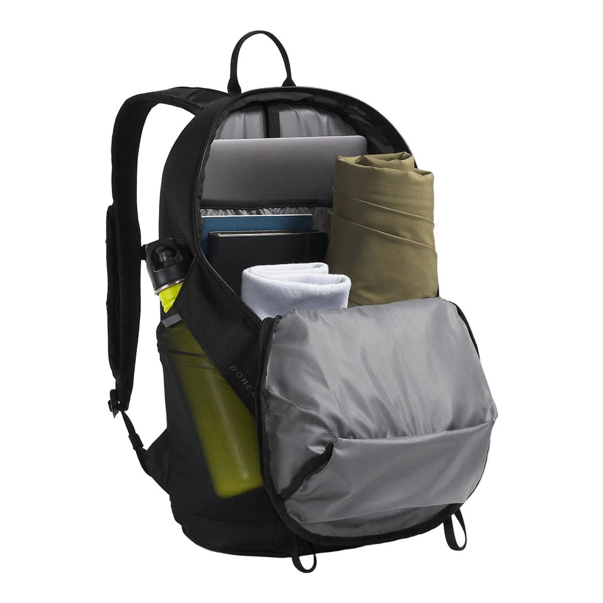 The North Face Borealis Trail Backpack - 26L in TNF Black - packed interior detail