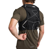 The North Face Sunriser Run Vest 8 in TNF Black/TNF White-NPF - worn, back close-up