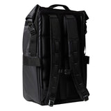 The North Face Base Camp Voyager Roll Top Backpack back panel with padded shoulder straps and comfortable foam construction