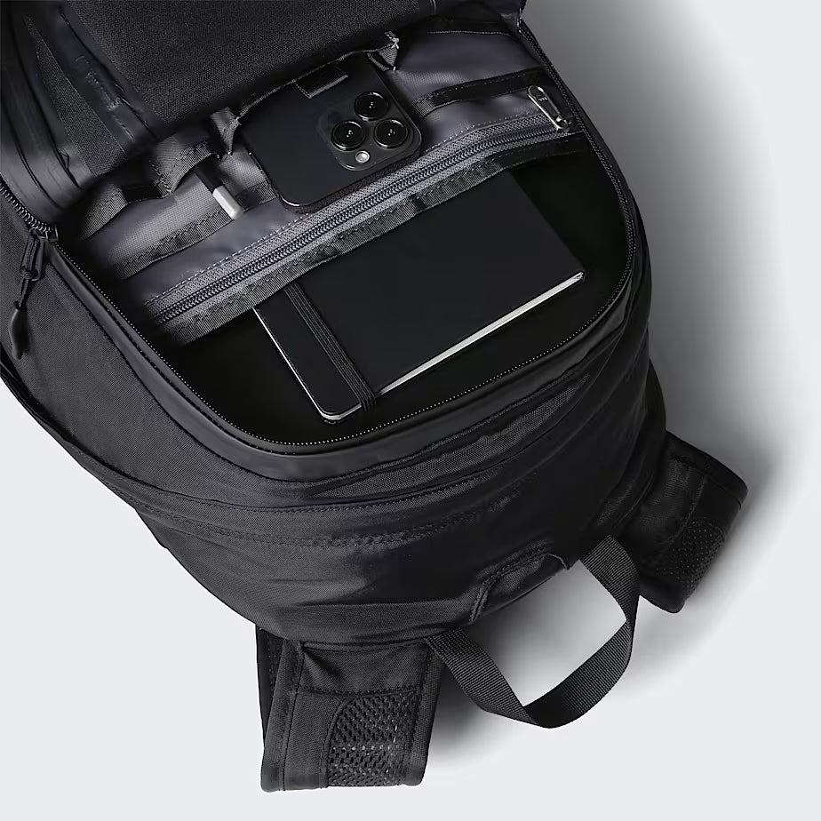 The North Face Hot Shot Base Camp Backpack internal organisation pockets and compartments for essentials