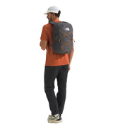 The North Face Jester 28L Backpack Anthracite Grey - side profile showing water bottle pockets and 360-degree reflectivity