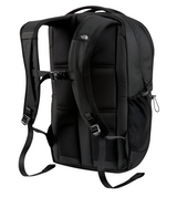 The North Face Jester Backpack Black - back panel view showing padded laptop sleeve and ACA-certified lumbar support