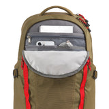 The North Face Recon Backpack Cedar/Lava Red Front Compartment