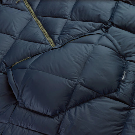 Thermarest Honcho Down Poncho Outdoor Action OuterSpace Blue- Pocket