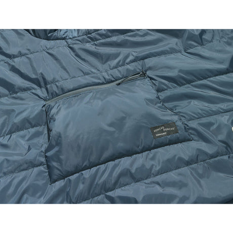Thermarest Honcho Poncho Outdoor Action Blue Woven Print- Pocket