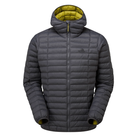 Mountain Equipment Particle Hooded Men's Jacket Outdoor Action Anvil/Obsidian- front