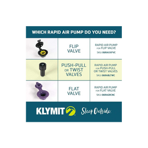 Klymit Rapid Air Pump for Flip Valve